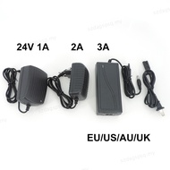 220v AC Converter to DC 24V 1A 2A 3A 2000ma 1000ma 3000MA EU US AU UK Plug Server Power Supply Adapt
