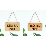 HCM HCM HCM | Wooden door hanging panel PULL - PUSH PULL - PUSH LUXI DECOR HCM