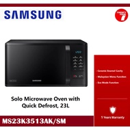 SAMSUNG 23L MS23K3513AK Solo Microwave Oven with Quick Defrost MS23K3513AK/SM