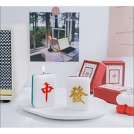 (SG READY STOCKS) Handmade Mahjong Tile Soy Wax Aromatherapy Scented Cute Small Candle Xmas Christmas Gift Ideas Decor