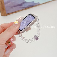 Transparent Bead Elastic Strap for Huawei 10 9 8 7 6 Watchband Replacement Bracelet for Huawei Band 