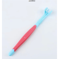 √◐ 3-Sided Pet Toothbrush Dog Plastic Toothbrush Removing Bad Breath Tartar Cleaning Mouth Pet Denta