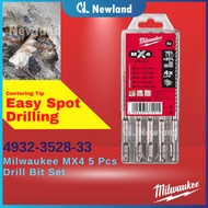 Milwaukee MX4 5 Pcs Drill Bit Set / 5 Size / Heavy Duty Drill Bit / SDS PLUS / SDS+ / Mata Drill Bit