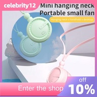 CELEBRITY12 Hanging Neck Ceiling Fan, ABS Mini Cooling Fans, USB Rechargeable 3 Gear Intelligent Fan