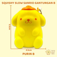 TAIYO Squishy Slow Gantungan B Kunci Keychain Karakter Squeeze Pencet Dekompresi Aksesoris Tas Anak