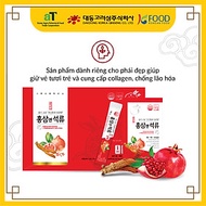 Nước hồng sâm lựu collagen Hàn Quốc Daedong 30 gói chính hãng dạng stick cho phụ nữ chống lão hóa, đ