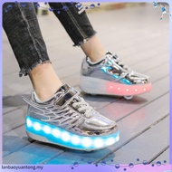 Heelys wing single-wheel LED shoes kids luminous shoes youth pulley sports shoes sneakers for women 