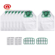 For VK200 FP200 Parts for  Kobold Vacuum Cleaner Bag Replacement Filter 8 VK200 Bags+2 HEPA Filters+