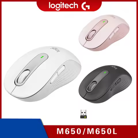 Logitech Signature M650/M650L 2.4Ghz Bluetooth Wireless Mouse - For Small to Medium Sized Hands Sile