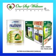 NUTREN GLUCOBALANCE (VANILLA) 800G / 2X800G FOC TRAVEL BAG (EXP:12/2026)