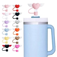 Cute Straw Covers Cap Y2k Reusable Straw Protector Tips Decoration Toppers Straw Drinking H6f8