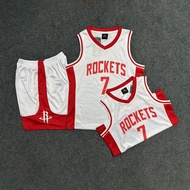 Houston Rockets Jersey Quick-drying No.7 Durant Jersey Men's Basketball Suits Sports Clothing