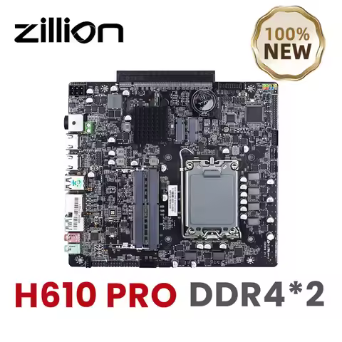Zillion H610 PRO Mini ITX Motherboard LGA 1700 Dual Channel DDR4 Support Core i3/i5/i7 CPU Discrete 