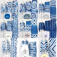 Indigo Tie-Dye Shawl