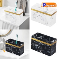 [Perfk1] Toothbrush Holder, Makeup Brush Holder, 2 Compartments, Multifunctional