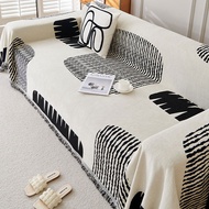 Couch Cover Striped Couch Cover for 3 Cushion Couch Sofa Chenille Couch Covers for Dogs Washable Cou