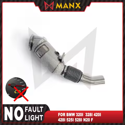 Trouble-Free Light For BMW 320i 328i 420i 428i 525i 528i N20 F Catalyzed Downpipe Stainless Steels E