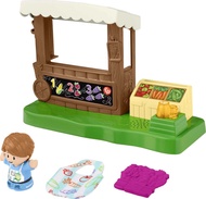 Little People Toddler Toy Farmers Market Playset with Light Sounds & Figure for Preschool Pretend Pl