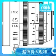 Swiss irix 45mm T1.5 HD 4K8K Video Movie Lens Suitable for Canon Sony Panasonic Mount