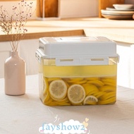 FAYSHOWS Pickle Fermentation Container, Leakproof for Gherkin Sauerkraut Olive Pickle Jar, Portable 