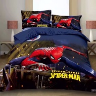 [Shop Malaysia] bedsheet cartoon SPIDERMAN 3in1 with comforter