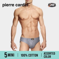 (5 Pieces) 100% Cotton Pierre Cardin Men's Mini Briefs Underwear - PC2137-5M b