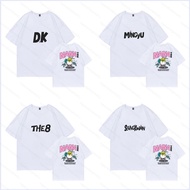 PS2 Nana Tour with Seventeen DK MINGYU THE8 SEUNGKWAN DINO VERNON summer T-shirt Anime Short Sleeve 