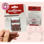 คร่ำหวอดเซฟตี้ แบตเตอรี่ Surefire Cr123A ถ่านชาร์จSurefire