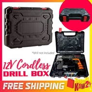 12V Electric Cordless Drill Empty Carrying Case Casing Drill Box Suitcase ONLY 钻箱