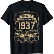 Men's cotton T-shirt Vintage 1937 89yr 89th Birthday Gifts for Men 89 Years Old T-Shirt