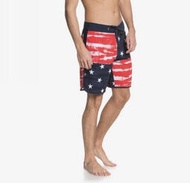 《現貨》QUIKSILVER 澳洲 男生 海灘褲（HIGHLINE FREEDOM QUAD 19 衝浪褲 尺寸32-國