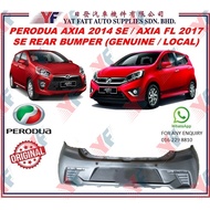 PERODUA AXIA 2014 SE / AXIA FL 2017 SE REAR BUMPER (GENUINE / LOCAL)
