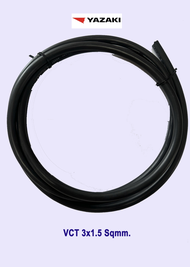 สายไฟ VCT 3x1.5 Sqmm. Thai Yazaki ตัด 5m. 10m. 15m. 20m. สายไฟ 60227 IEC 53 VKF