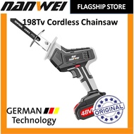 MURAH    NANWEI 198Tv Cordless Chainsaw Rechargeable Electric saw Mini Chainsaw