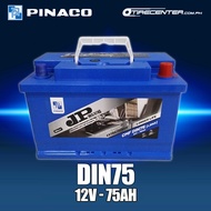 Pinaco JP Blue DIN75 Maintenance Free Car Battery 12V-75Ah Fits Montero, Ranger, Fortuner and More