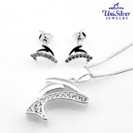 Unisilver 925 Sterling Silver Necklace Set