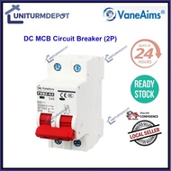 2Pole 2P DC MCB Circuit Breaker For Solar PV System Photovoltaic Cell Air Switch Mini Circuit Breake