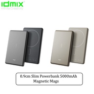 IDMIX Q5 Pro 5000mAh Magnetic Powerbank 15W Wireless charging slim 0.9cm