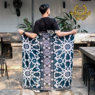 Invity Cakra Men's pekalongan Batik Sarong biru