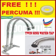KITCHEN SINK FAUCET DOUBLE WALL / PILLAR SINK WATER TAP / TWIN WALL/PILLAR SINK TAP