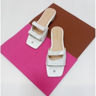 Jenny in White - 1 inch Heels Sandals