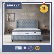Bigland Springbed Big Pocket T.33 Plustop - Kasur/Set - FREE BANTAL