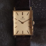 OMEGA 矩形錶款 14K 金 Omega Rectangular Watch 腕錶 金色 男士 女士皆宜 復古