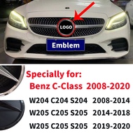 Emblem Insignia Logo For Mercedes Benz C Class W204 W205 C204 S204 C205 S205 Mirror Grid Front Grill
