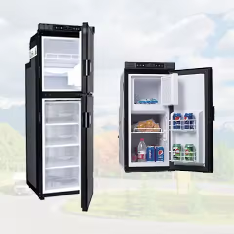 Hot Sale MOTORHOME PART RV Appliances 12V DC 60W Slim Compressor caravan Rv Fridge 93L Camper Van Re