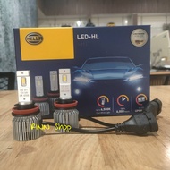 Hella หลอดไฟหน้า รถยนต์ RETROFIT LED 6500K 3700LM Honda HR-V 19-21 (หลอดเดิมฮาโลเจน) แถมฟรี LED T10