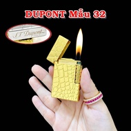 BẬT LỬA DUPONT VÂN CÁ SẤU (S.T. DUPONT) - (XÀI GAS) M-32