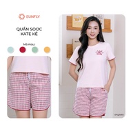 SUNFLY kate plaid women's home shorts home shorts woman SFQ2055
