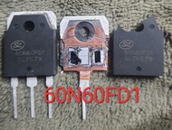 2ชิ้น 60N60FD1-IGBT-60A600V สำหรับสวิทชิ่งตู้เชื่อมอินเวอร์เตอร์(ของถอดมือสอง)