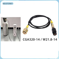 [mojotorw7] Stream Adapter Hose 60inch CGA320-14/W21.8-14 to -4 Sparkling Machine Maker Direct Conne